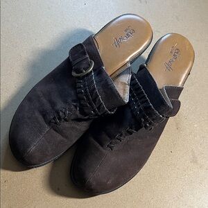 Eurosoft Brown Leather Slip-On Shoes